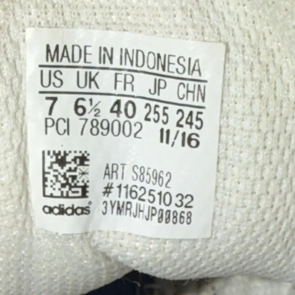 Adidas Pro Model Mid J White Black Sneakers 7Y Women 8 S85962